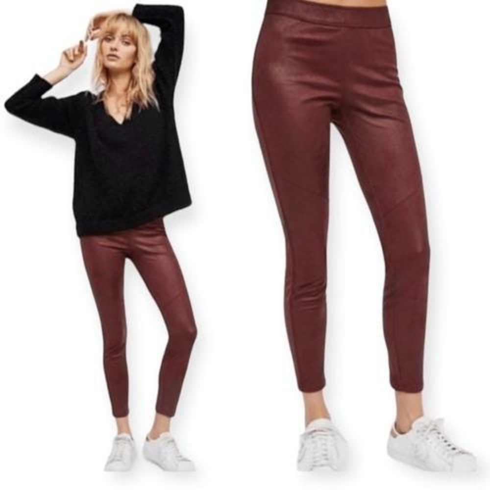 Free People Leggings Burgundy Size 27